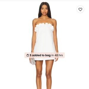 WeWoreWhat Rose Mini Dress in White